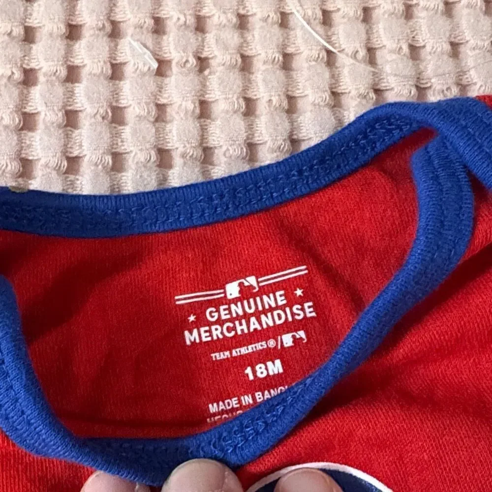 NWT 3 Chicago Cubs Baby Onesies Set 18 mo Girls